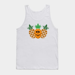 Happy Pineapple Design Tank Top